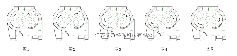 罗茨鼓风机原理图